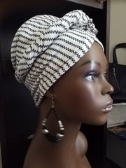 African Patterned Head Scarf - ENUBEE