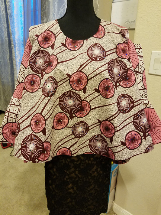 Ankara Sleeveless Top - ENUBEE