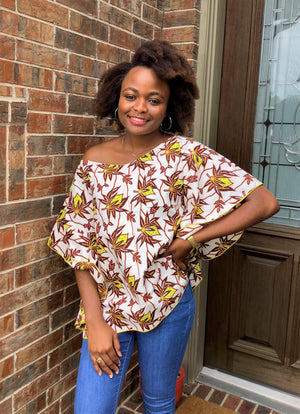 African Style: Butterfly Crop Top