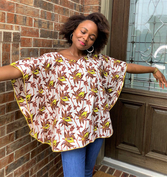 Estilo africano: top mariposa