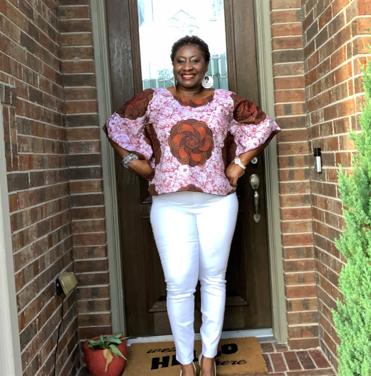 African Style: Butterfly Crop Top (one-size fits up to16 US)