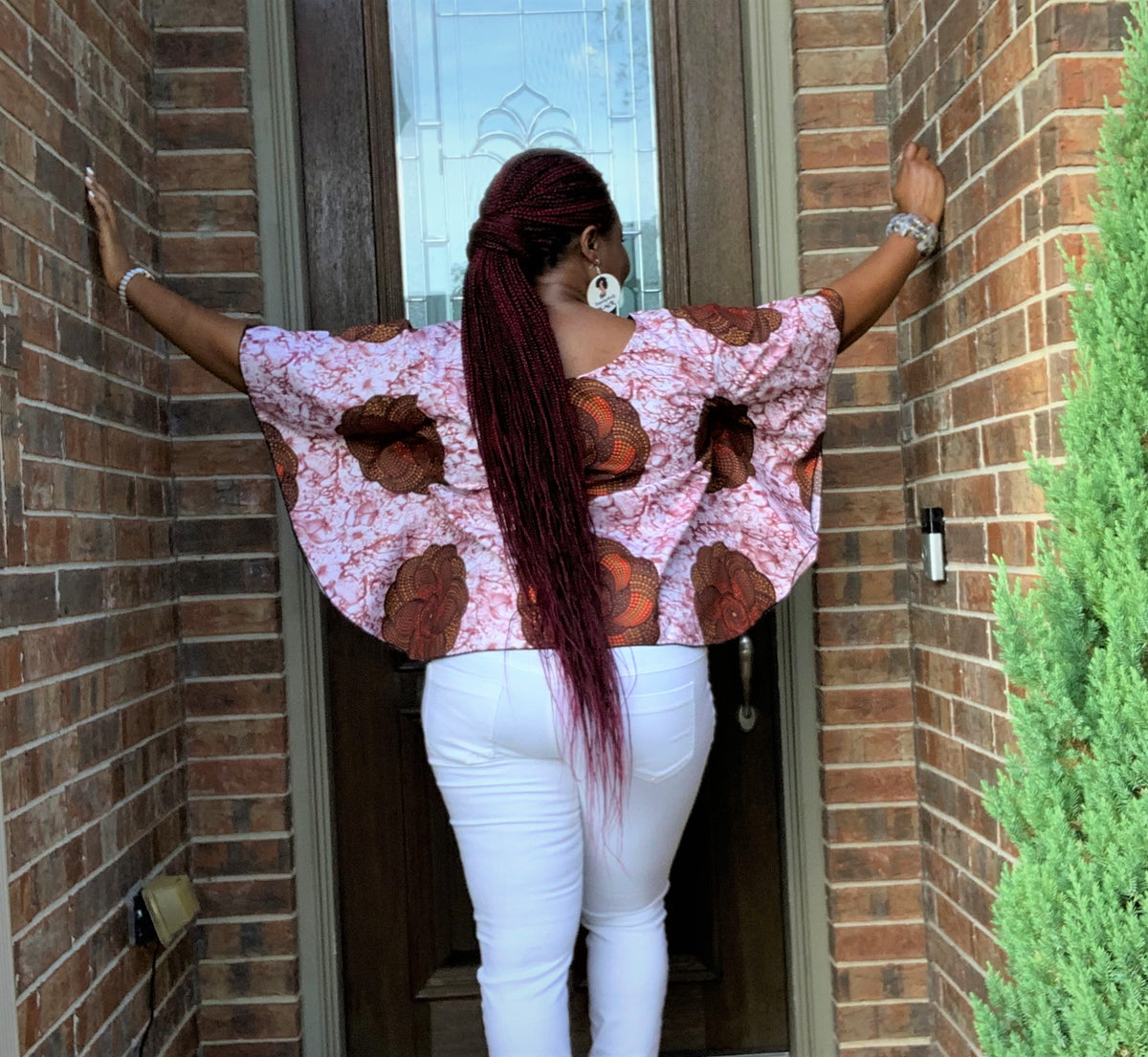 African Style: Butterfly Crop Top (one-size fits up to16 US)