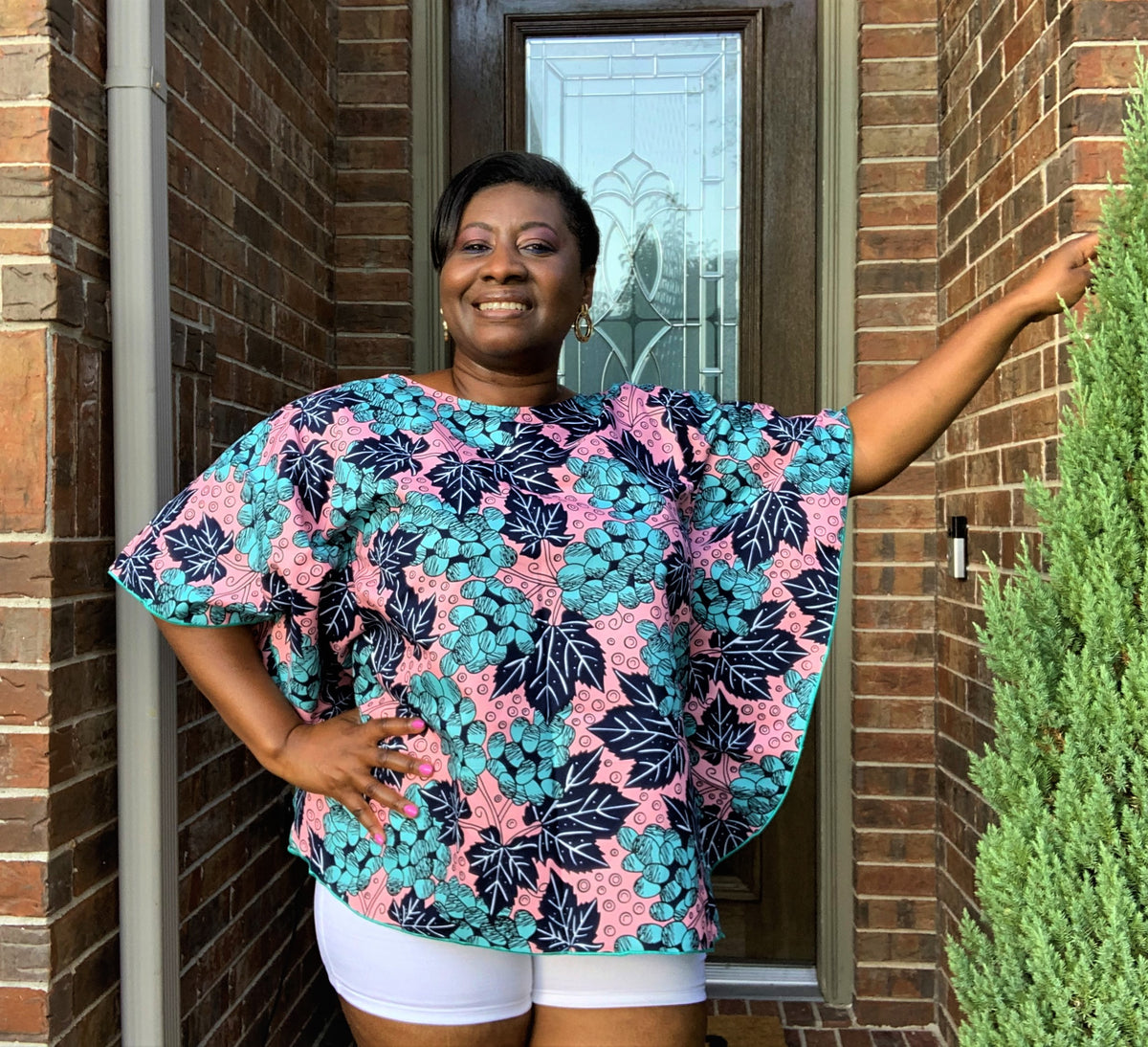 African Style: Butterfly Crop Top (one-size fits up to16 US)
