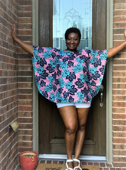 Estilo africano: Top de mariposa Tope Plus (18 EE. UU.)