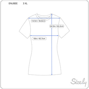 Enubee Black Woman T Shirts- (short sleeve White)