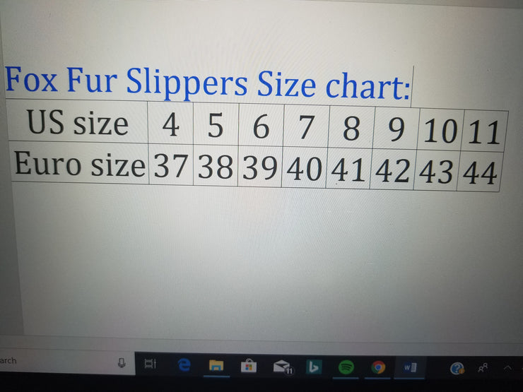 100% Fox Fur Slippers Multi Brown - ENUBEE