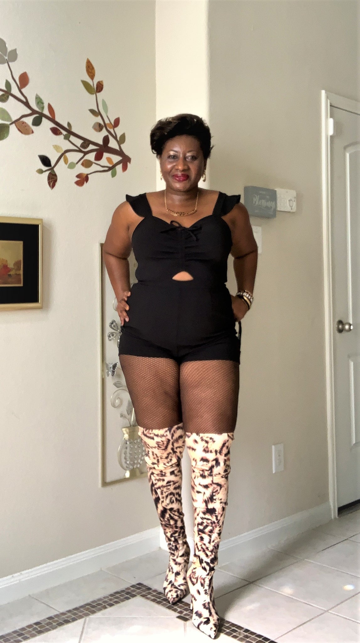 Leopard Print Over the knee boots (Thigh High)