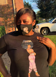 Enubee Black Woman T Shirts- (short sleeve Black)