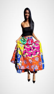 African Style: Beautiful patterned skirt