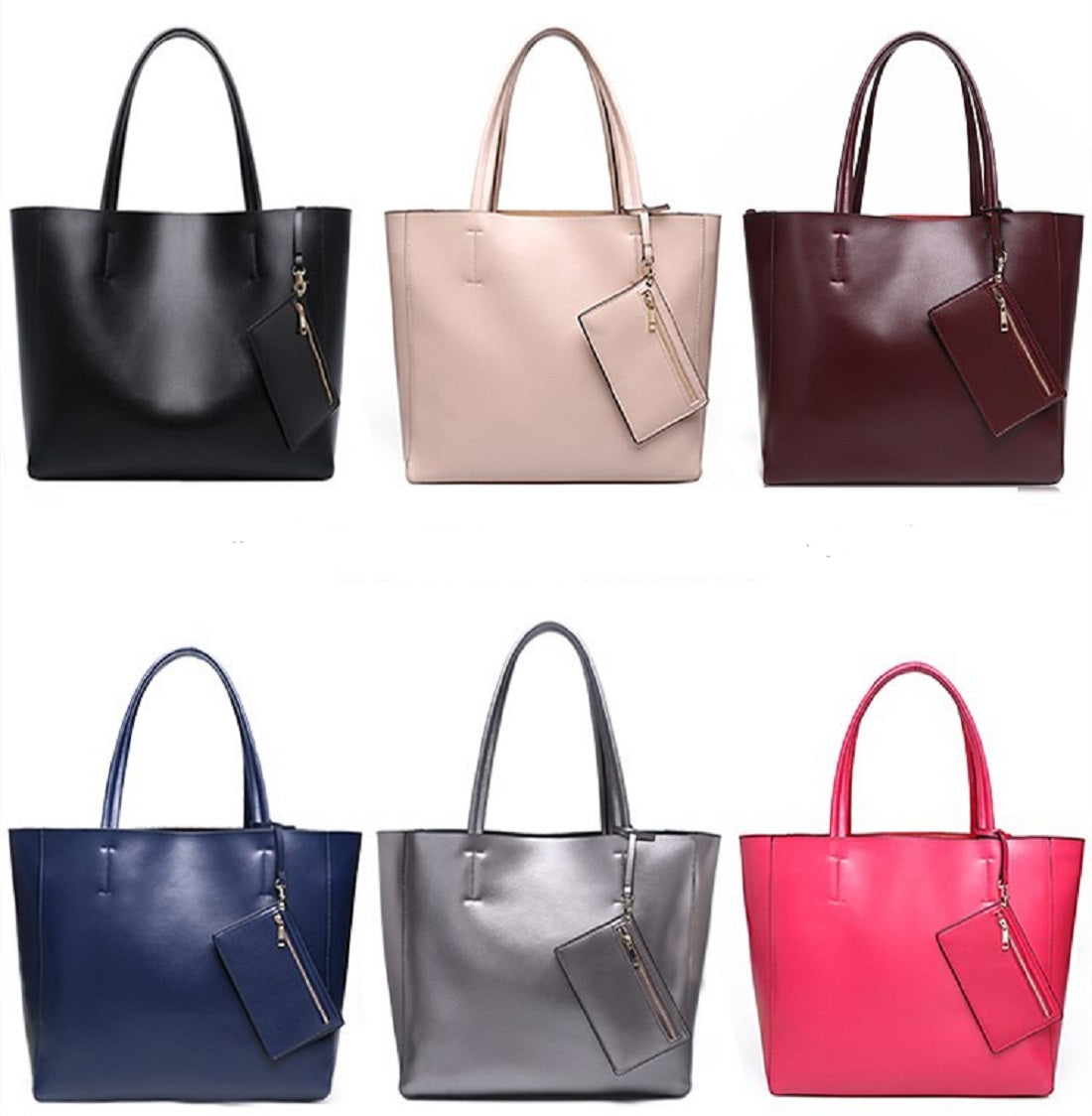 Modern Ladies Handbag from Genuine Leather (wallet included) – ENUBEE