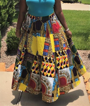 African Style: Beautiful patterned skirt