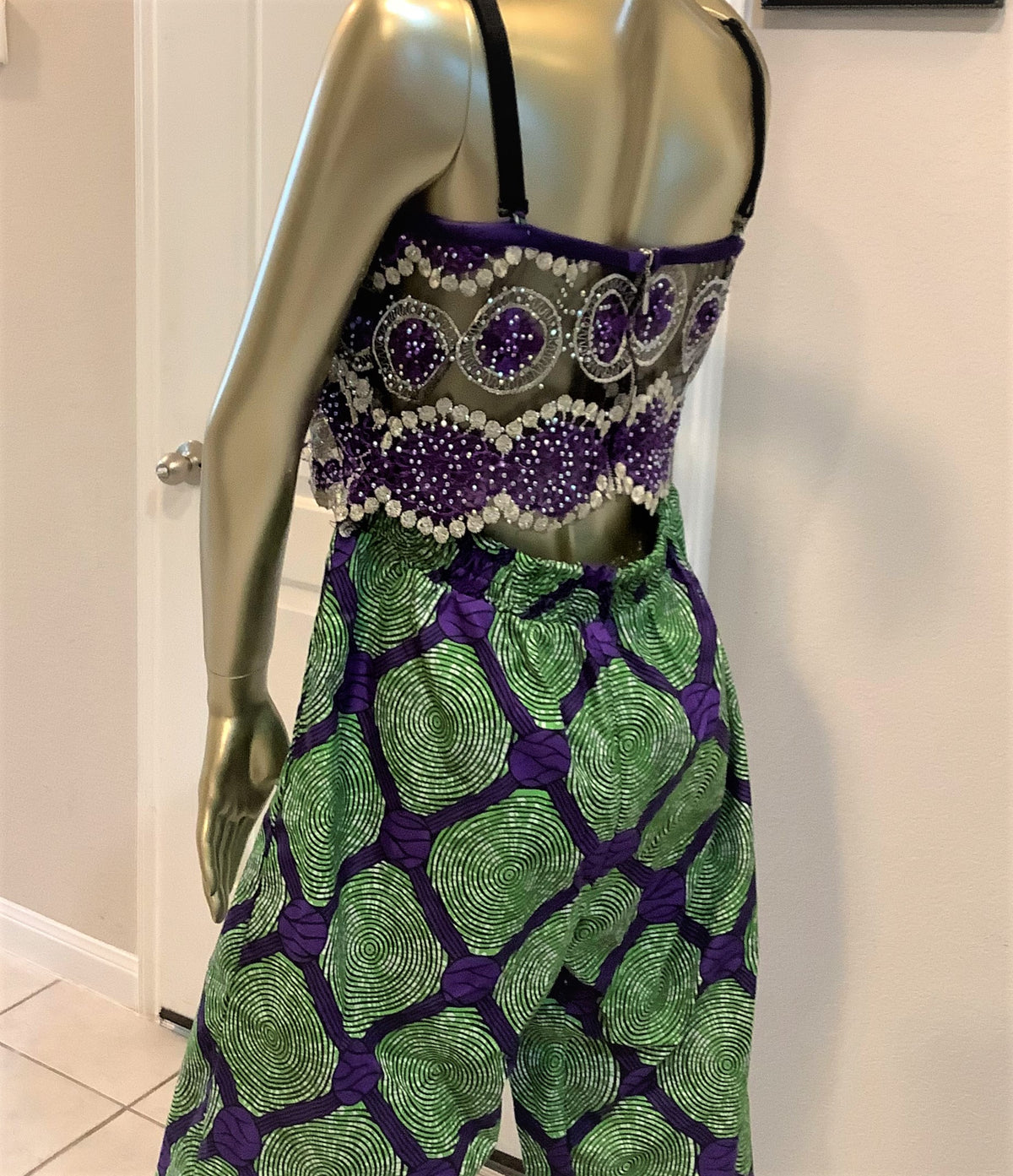 Estilo africano: set de pantalones bustier
