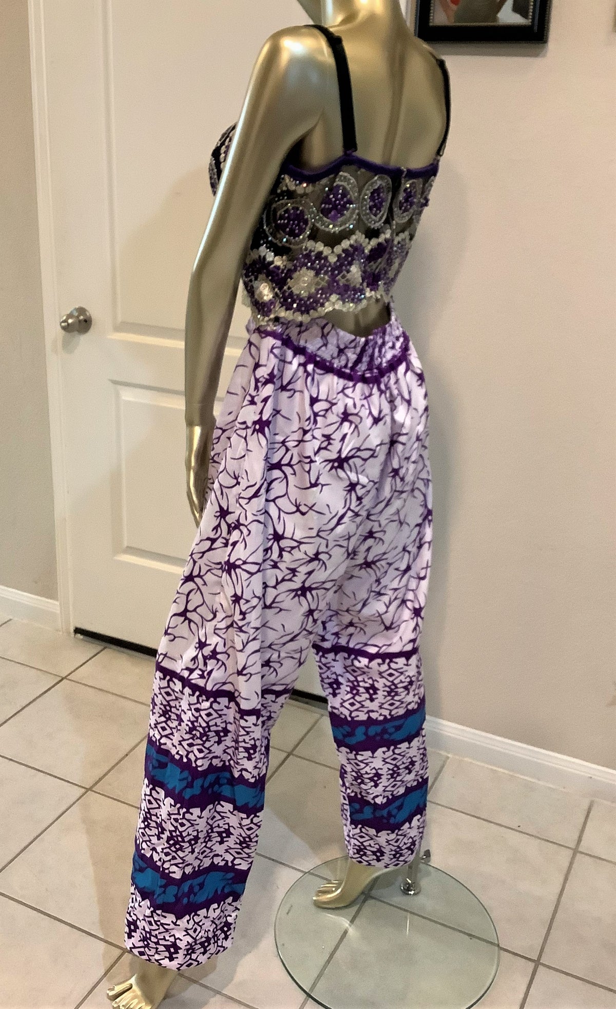 Estilo africano: set de pantalones bustier